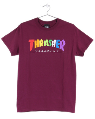 Koszulka Thrasher Rainbow Mag Maroon